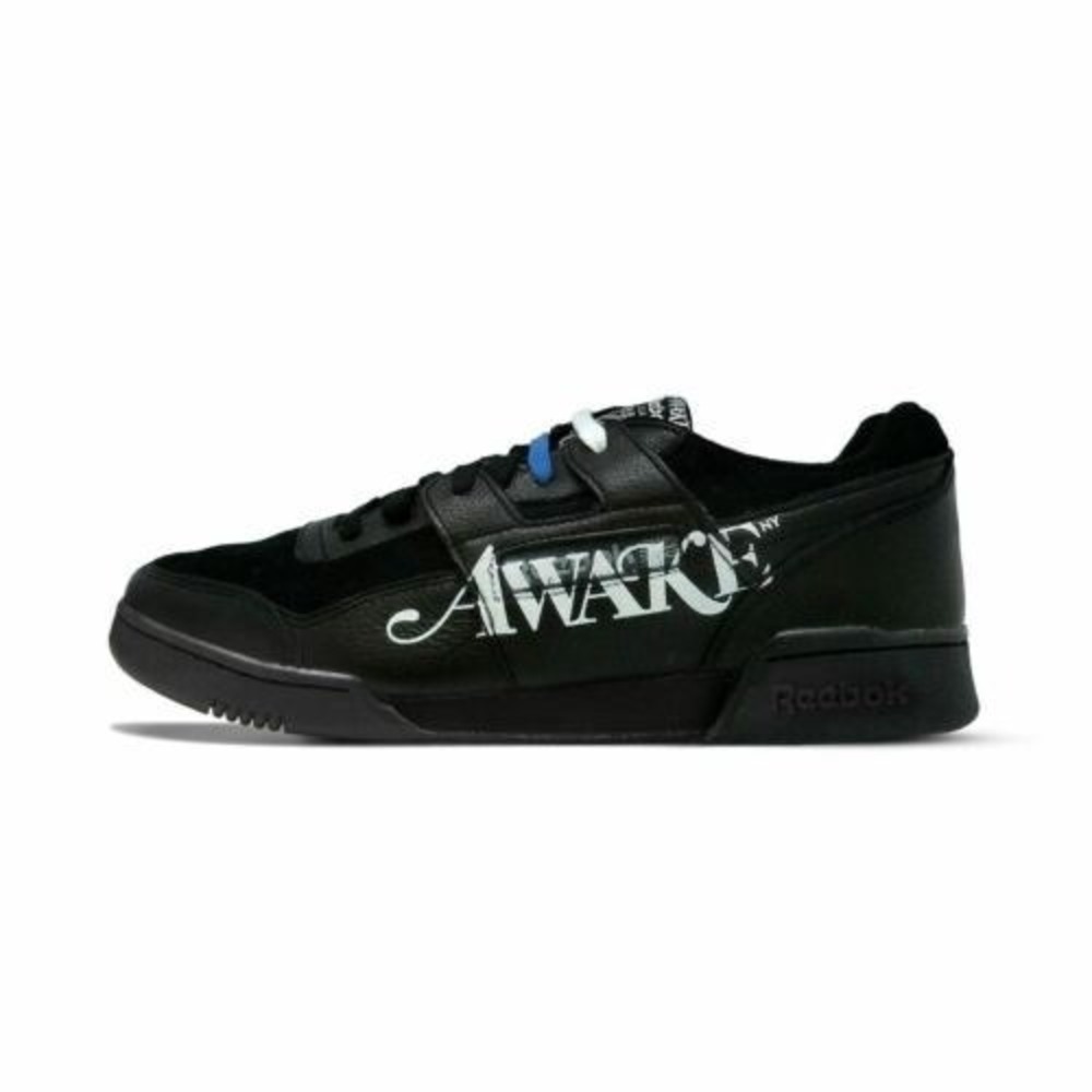 Reebok Mens Workout Plus EG6741 Black Awake Lace Up Low Top Sneaker Shoes 7